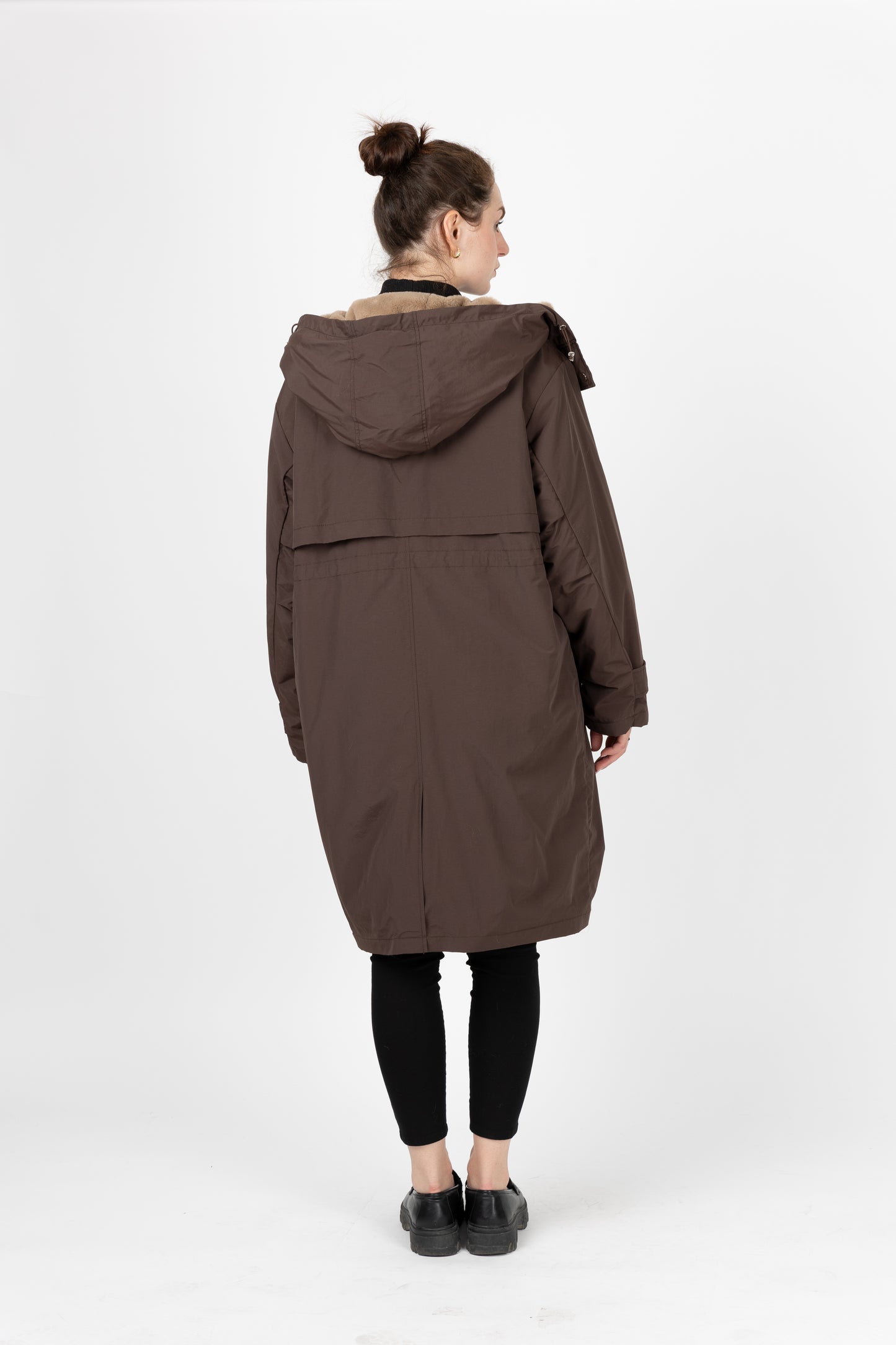 PARKA À CAPUCHE EN FAUSSE FOURRURE