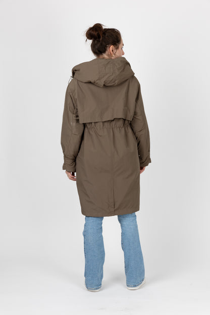 PARKA À CAPUCHE EN FAUSSE FOURRURE