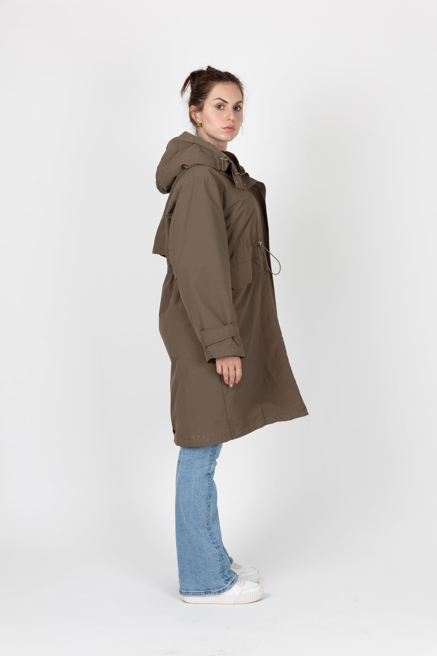 PARKA À CAPUCHE EN FAUSSE FOURRURE