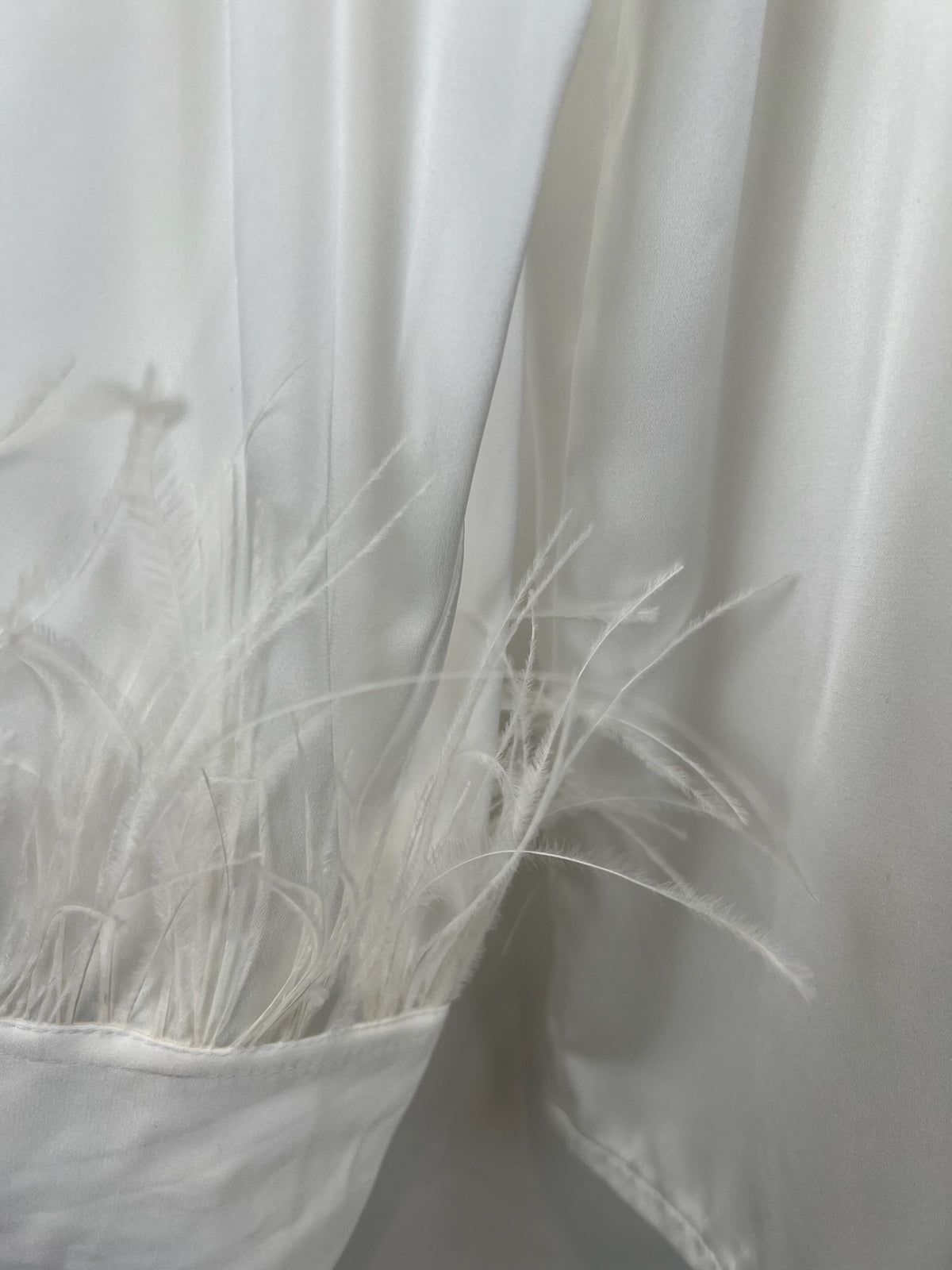 CHEMISE SATINÉE À PLUMES Femme - K-ZELL PARIS