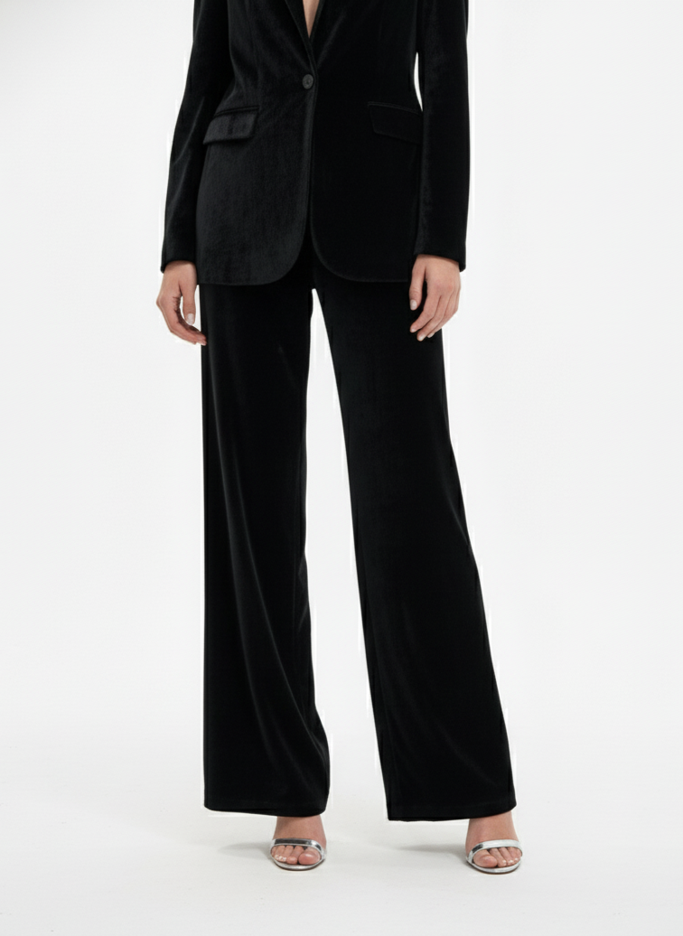 PANTALON LARGE EN VELOURS