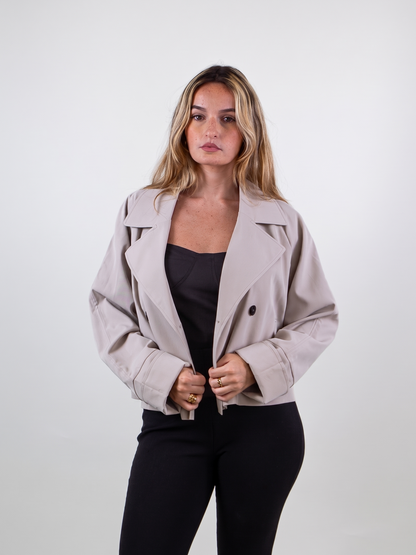 SHORT TRENCH COAT