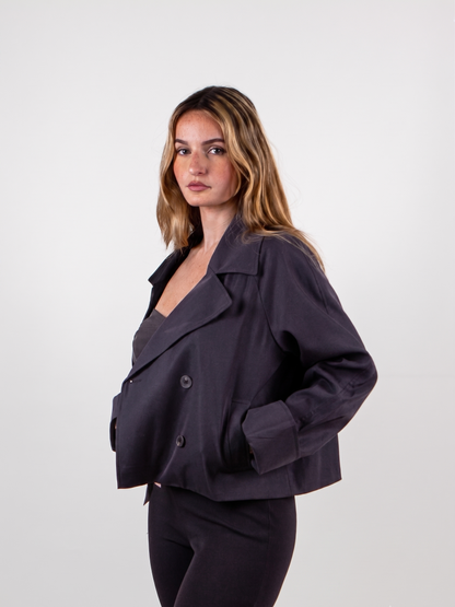 SHORT TRENCH COAT