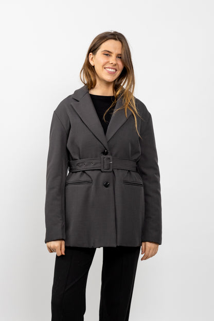 BLAZER MI-LONG A CEINTURE Femme - K-ZELL PARIS