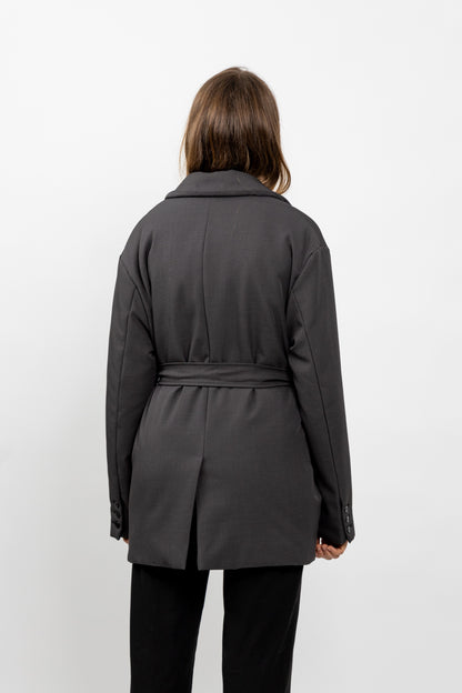 BLAZER MI-LONG A CEINTURE Femme - K-ZELL PARIS