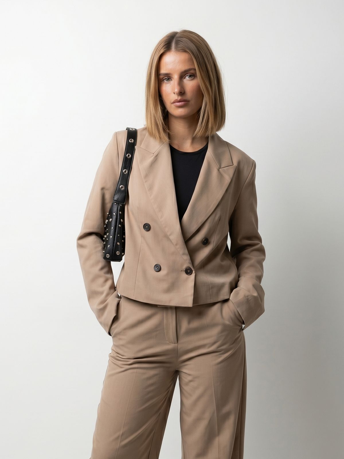 BLAZER COURT A DOUBLE BOUTONNAGE Femme - K-ZELL PARIS