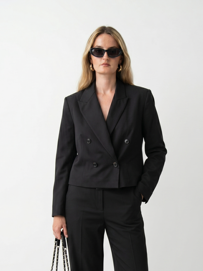 BLAZER COURT A DOUBLE BOUTONNAGE Femme - K-ZELL PARIS