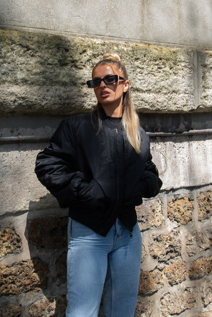 BOMBER OVERSIZE MATELASSÉ