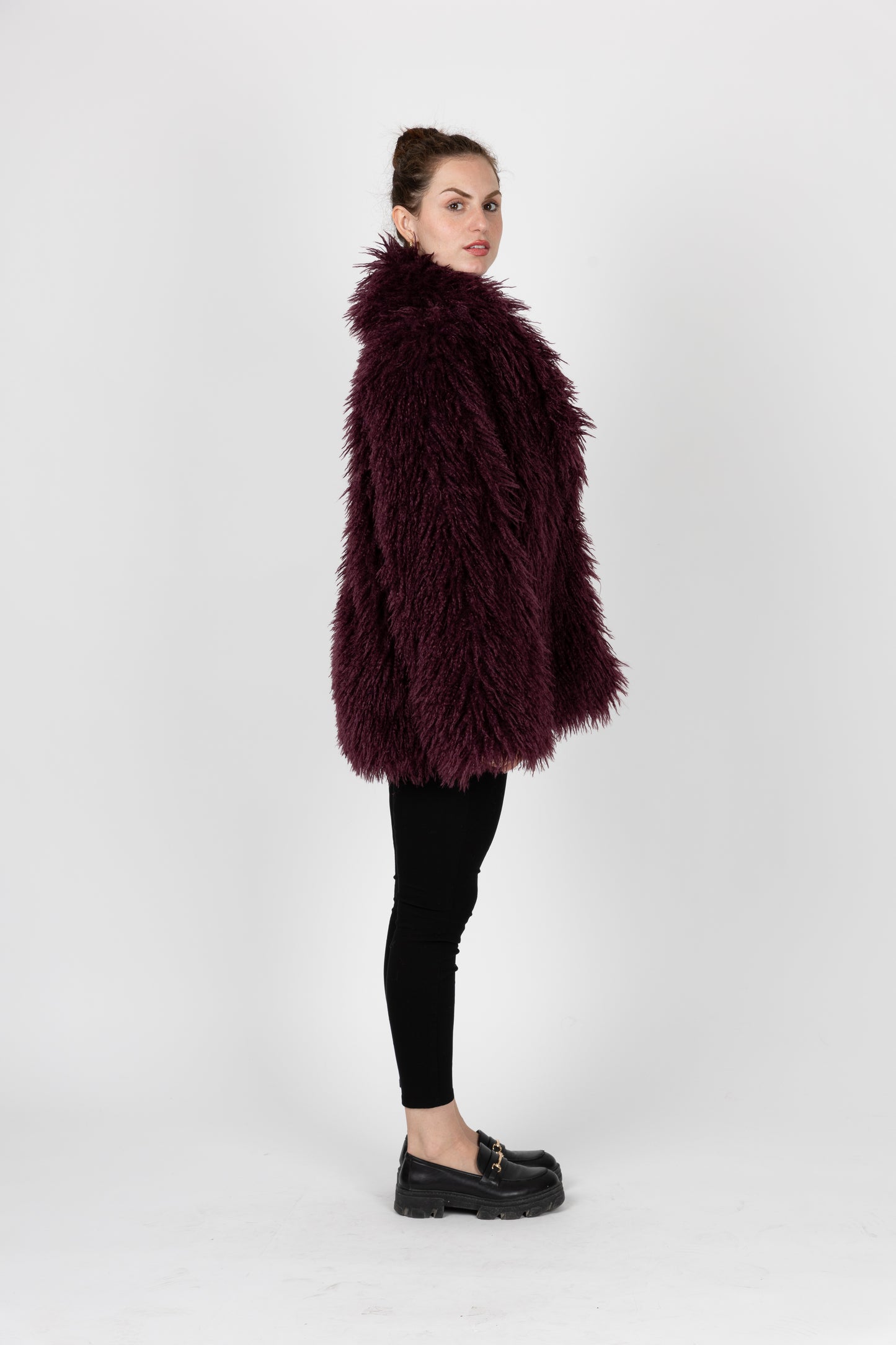 MANTEAU FLUFFY EN FAUSSE FOURRURE