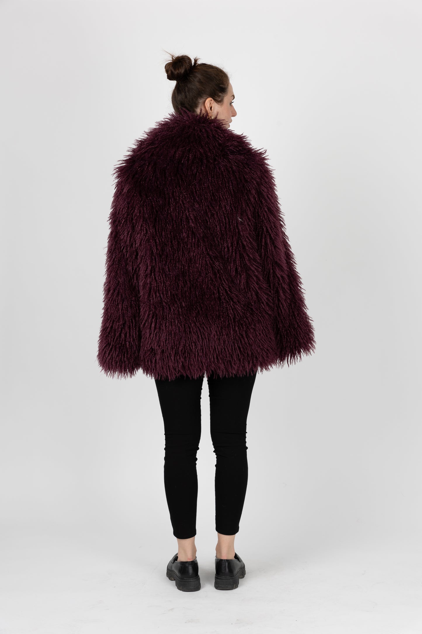 MANTEAU FLUFFY EN FAUSSE FOURRURE