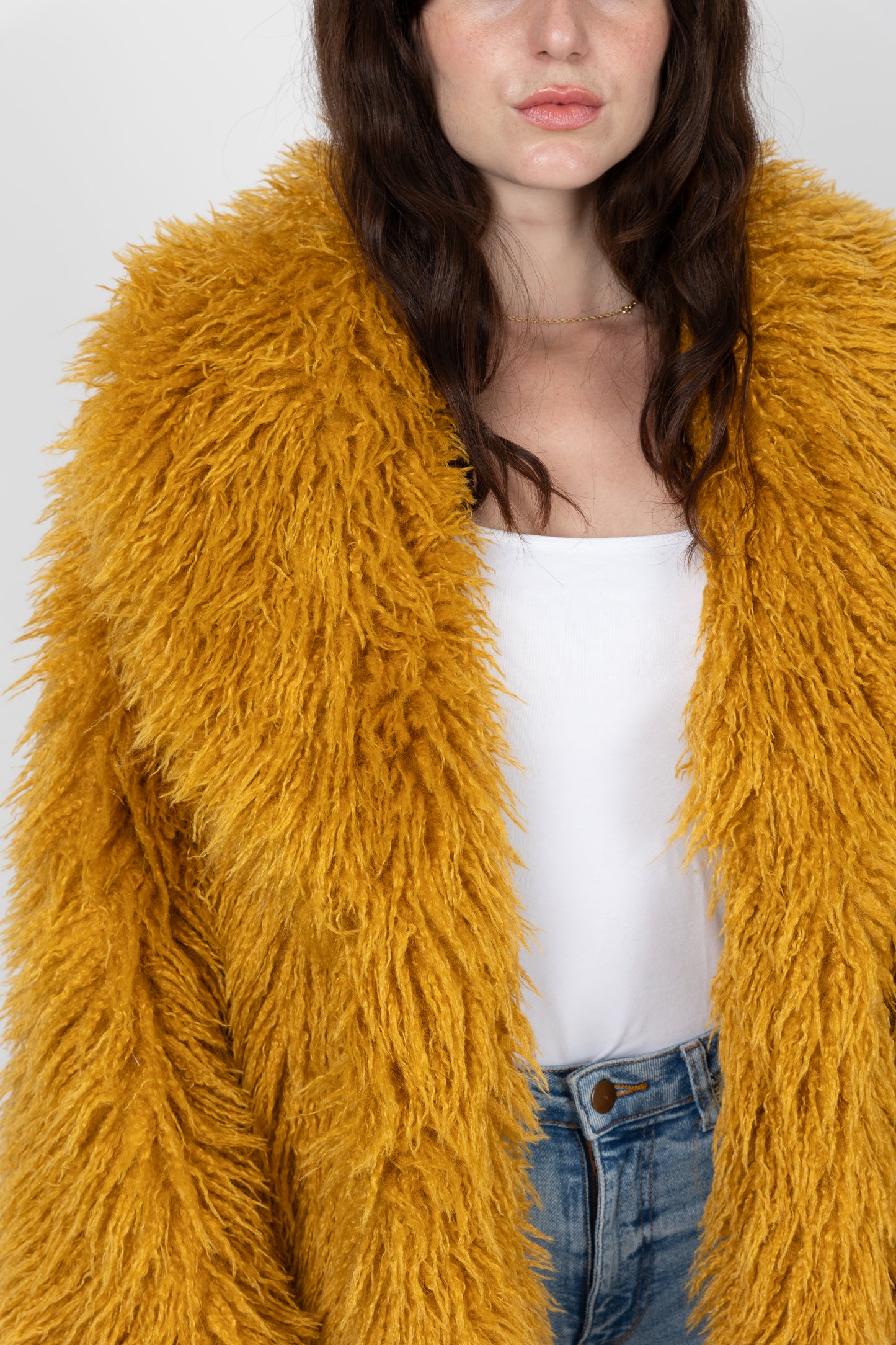 MANTEAU FLUFFY EN FAUSSE FOURRURE