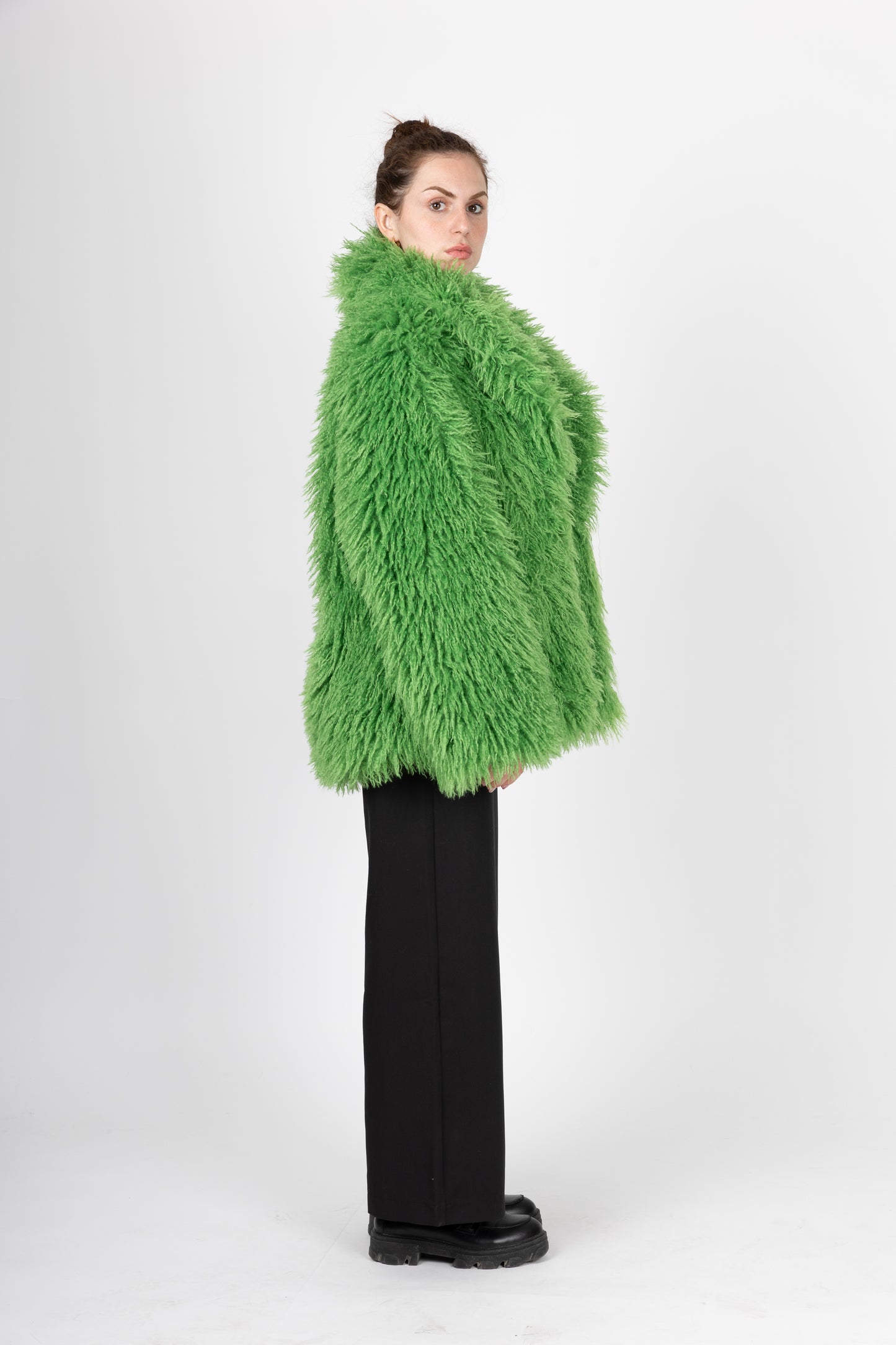 MANTEAU FLUFFY EN FAUSSE FOURRURE