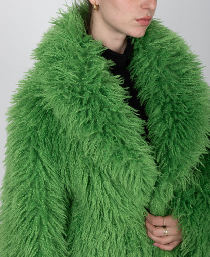 MANTEAU FLUFFY EN FAUSSE FOURRURE