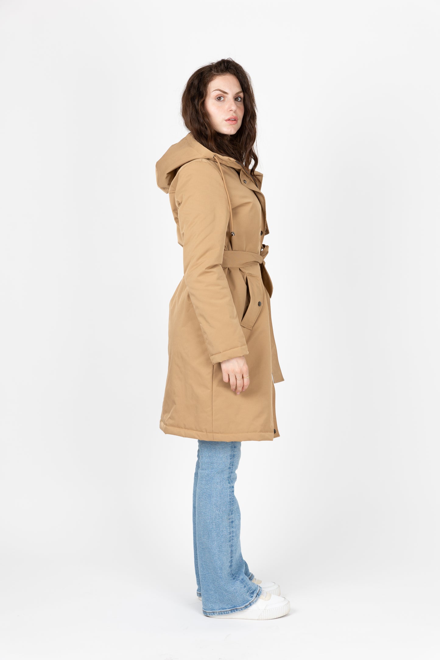 PARKA STYLE TRENCH À CAPUCHE