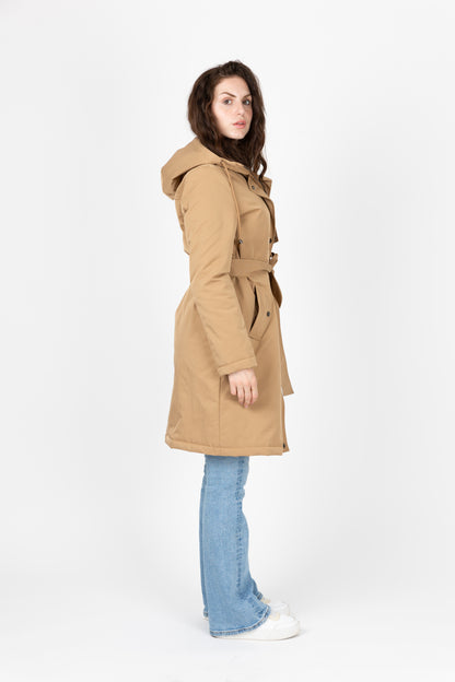 PARKA STYLE TRENCH À CAPUCHE
