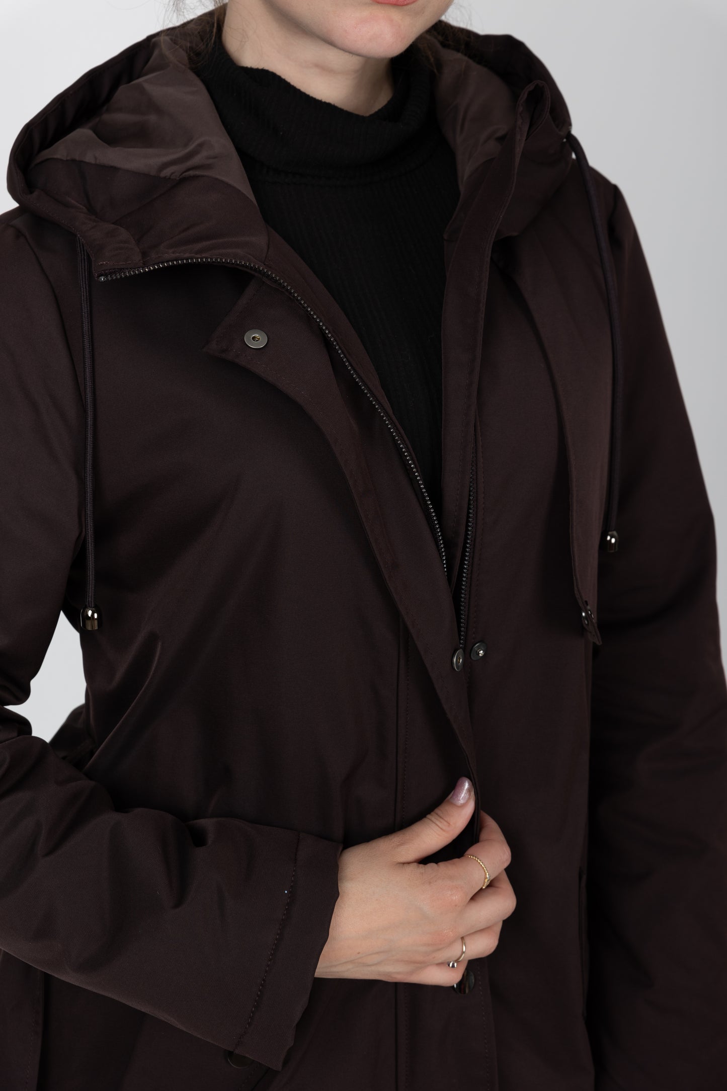 PARKA STYLE TRENCH À CAPUCHE