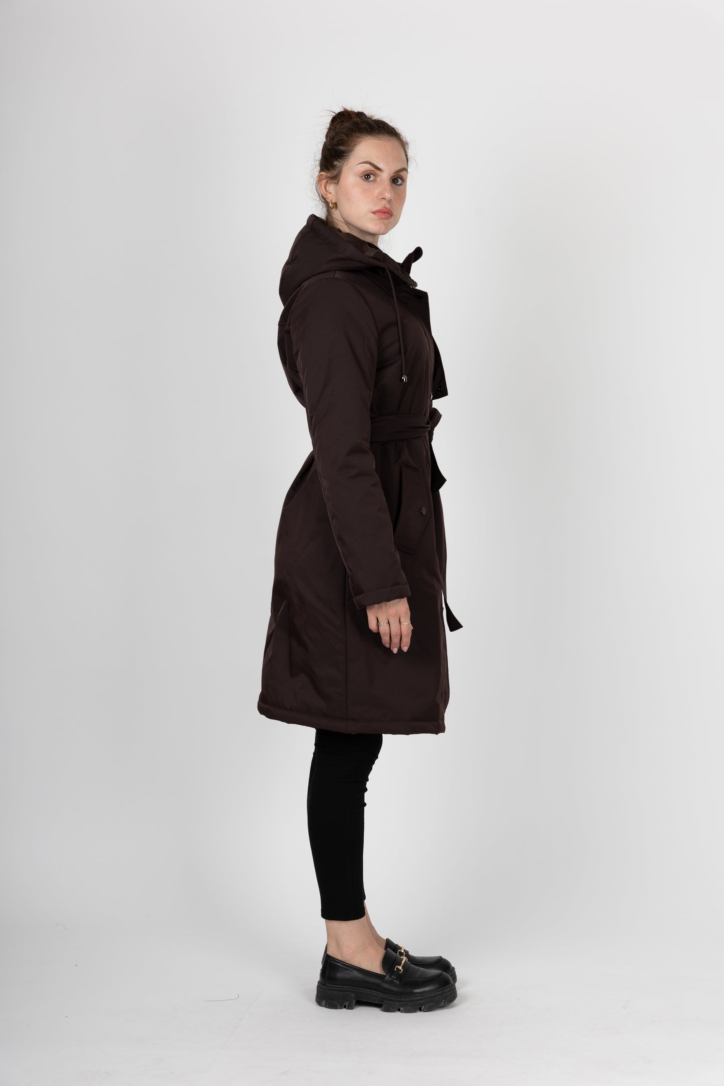 PARKA STYLE TRENCH À CAPUCHE