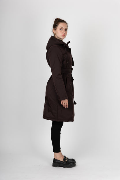 PARKA STYLE TRENCH À CAPUCHE