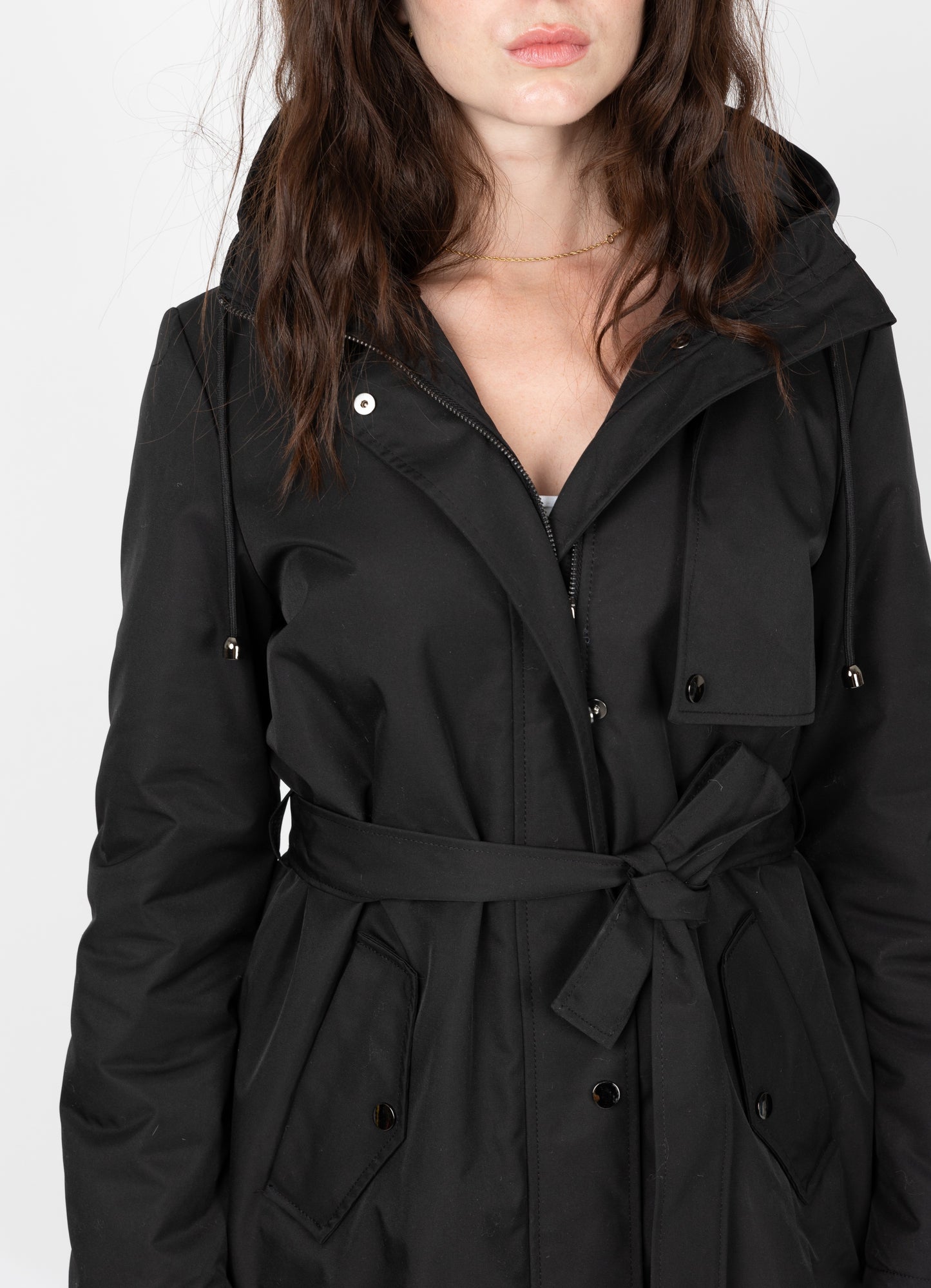 PARKA STYLE TRENCH À CAPUCHE