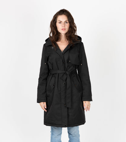 PARKA STYLE TRENCH À CAPUCHE