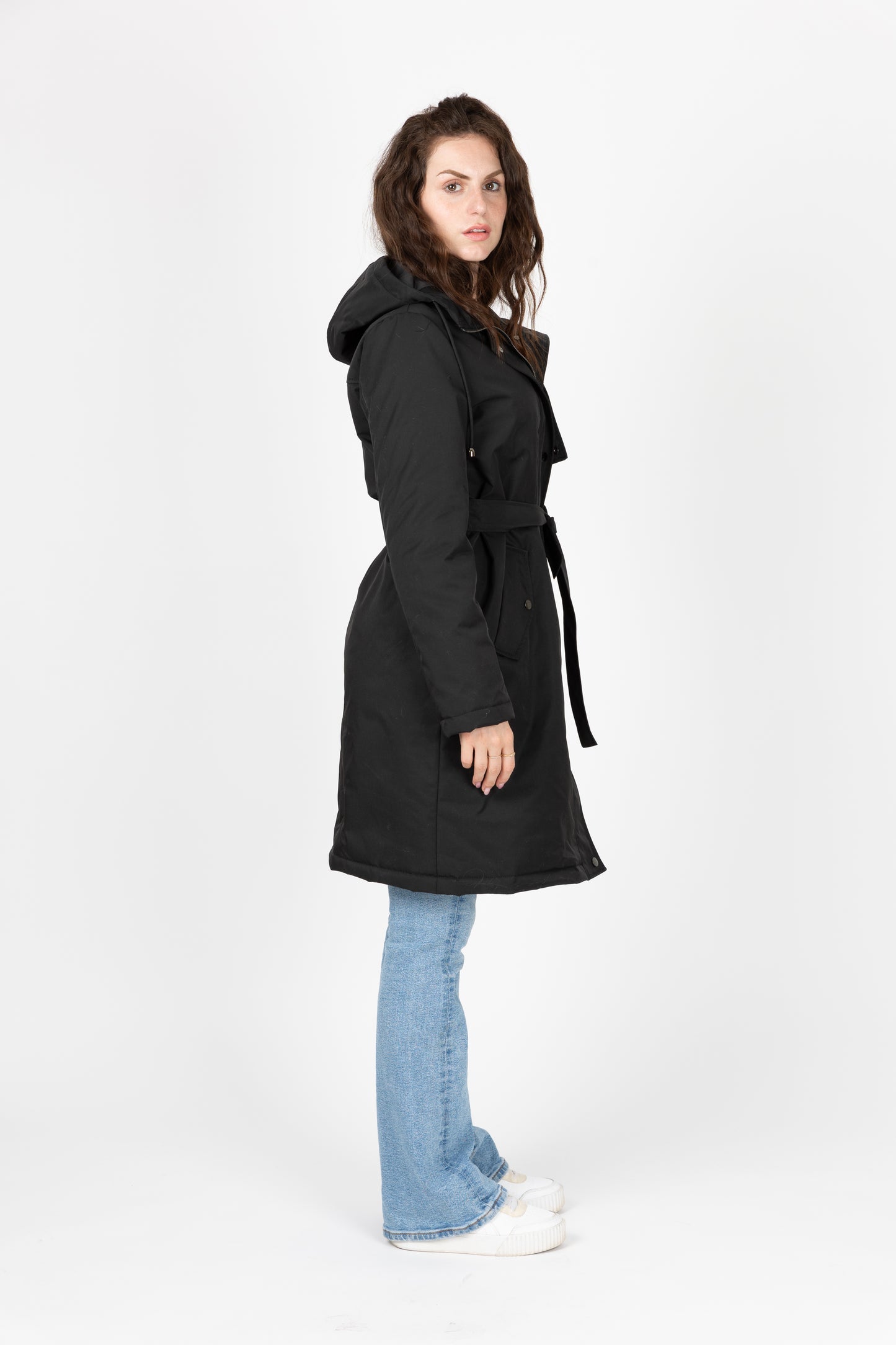 PARKA STYLE TRENCH À CAPUCHE