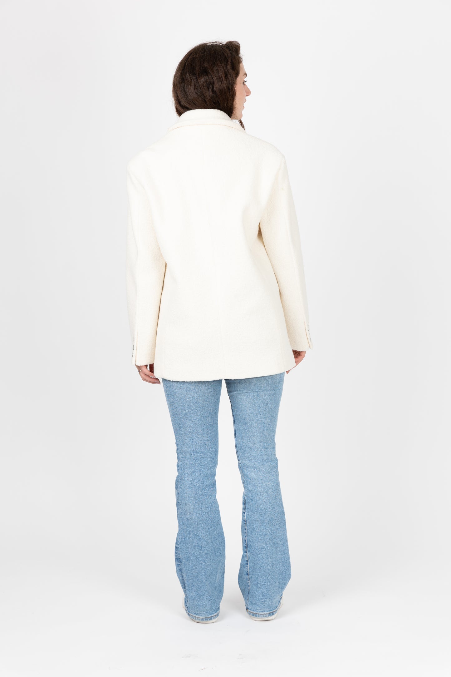 VESTE BLAZER OVERSIZE EFFET MOUTON