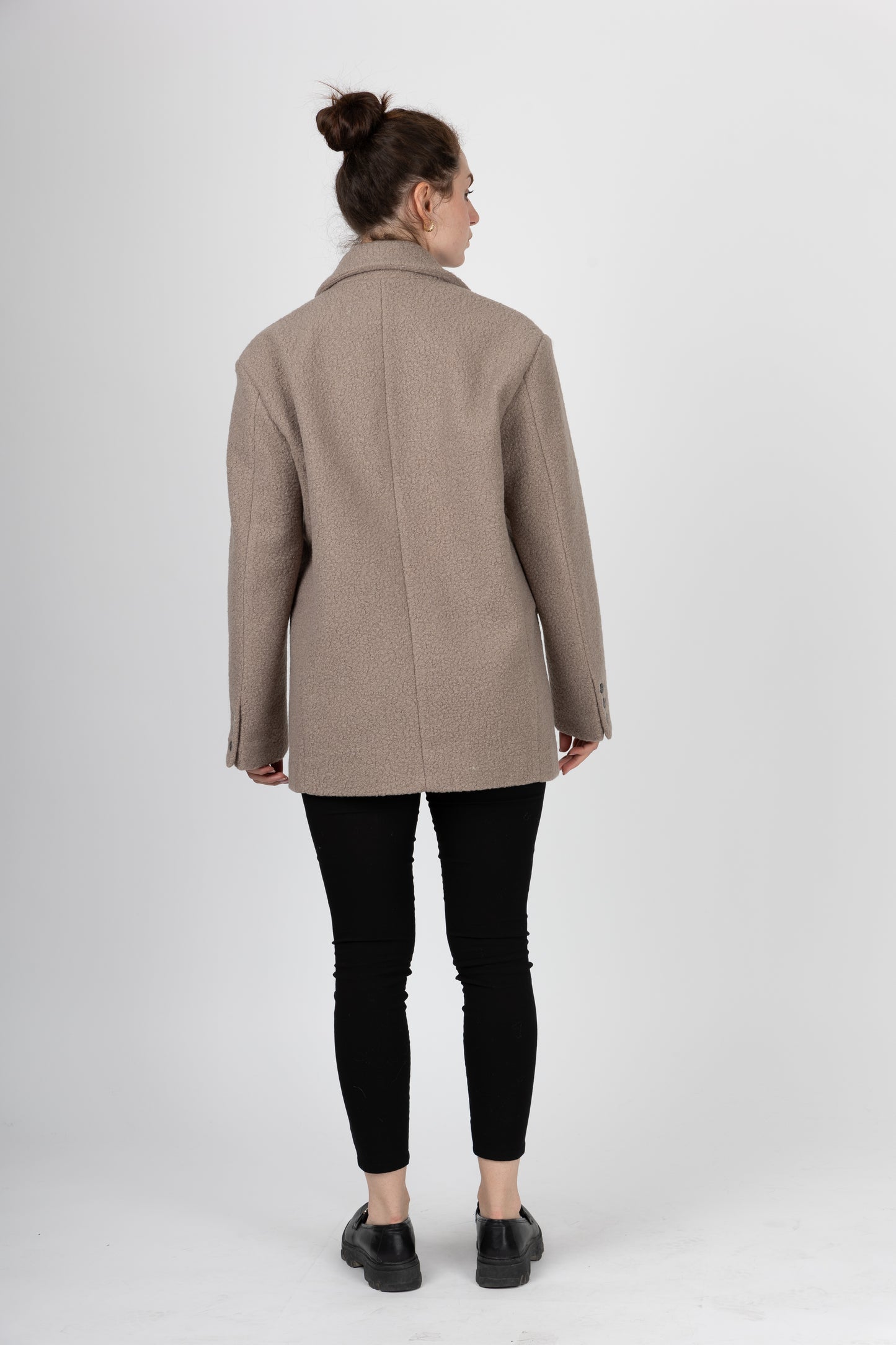 VESTE BLAZER OVERSIZE EFFET MOUTON