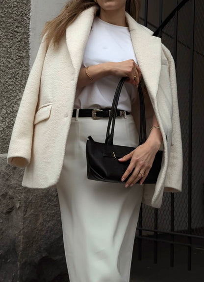 VESTE BLAZER OVERSIZE EFFET MOUTON - K-ZELL PARIS