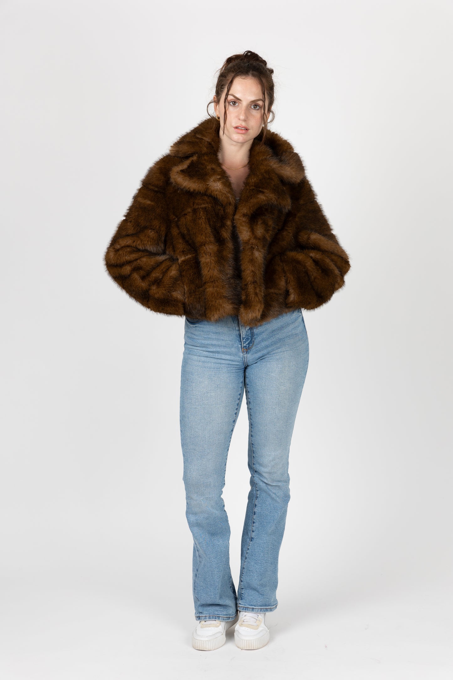 FAUSSE FOURRURE À RAYURES