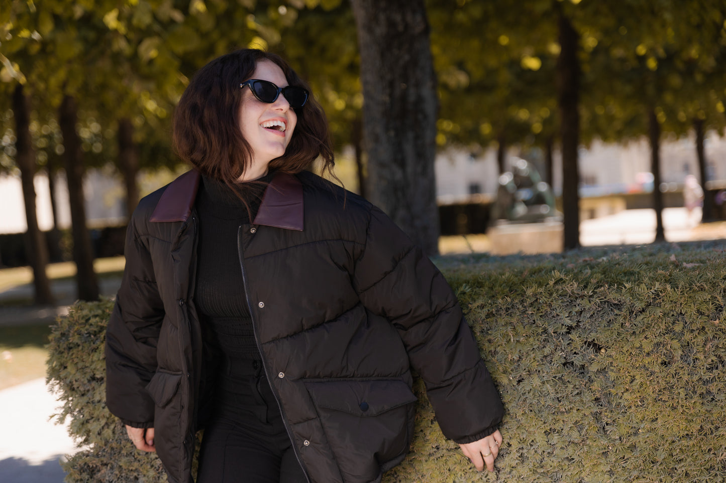 DOUDOUNE AVEC COL CONTRASTÉ