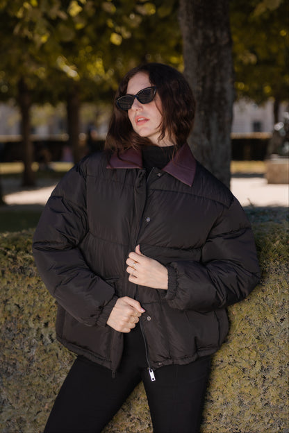 DOUDOUNE AVEC COL CONTRASTÉ