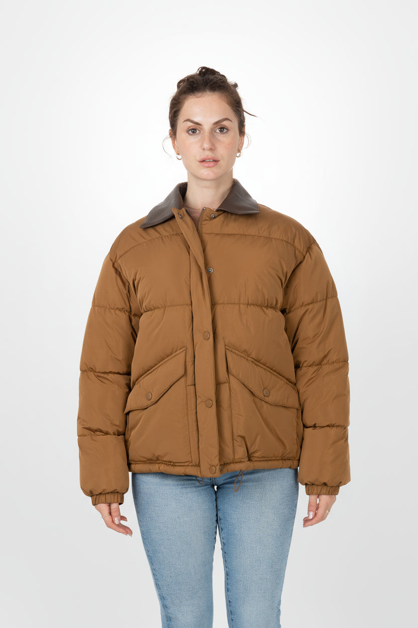 DOUDOUNE AVEC COL CONTRASTÉ