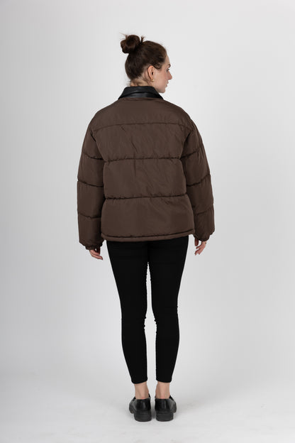 DOUDOUNE AVEC COL CONTRASTÉ