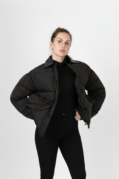 DOUDOUNE AVEC COL CONTRASTÉ