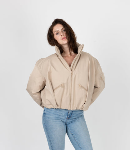 BLOUSON IMPERMÉABLE À EFFET BOULE