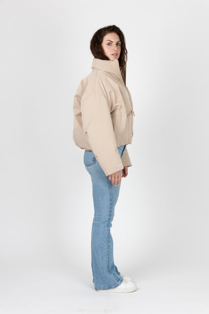 BLOUSON IMPERMÉABLE À EFFET BOULE