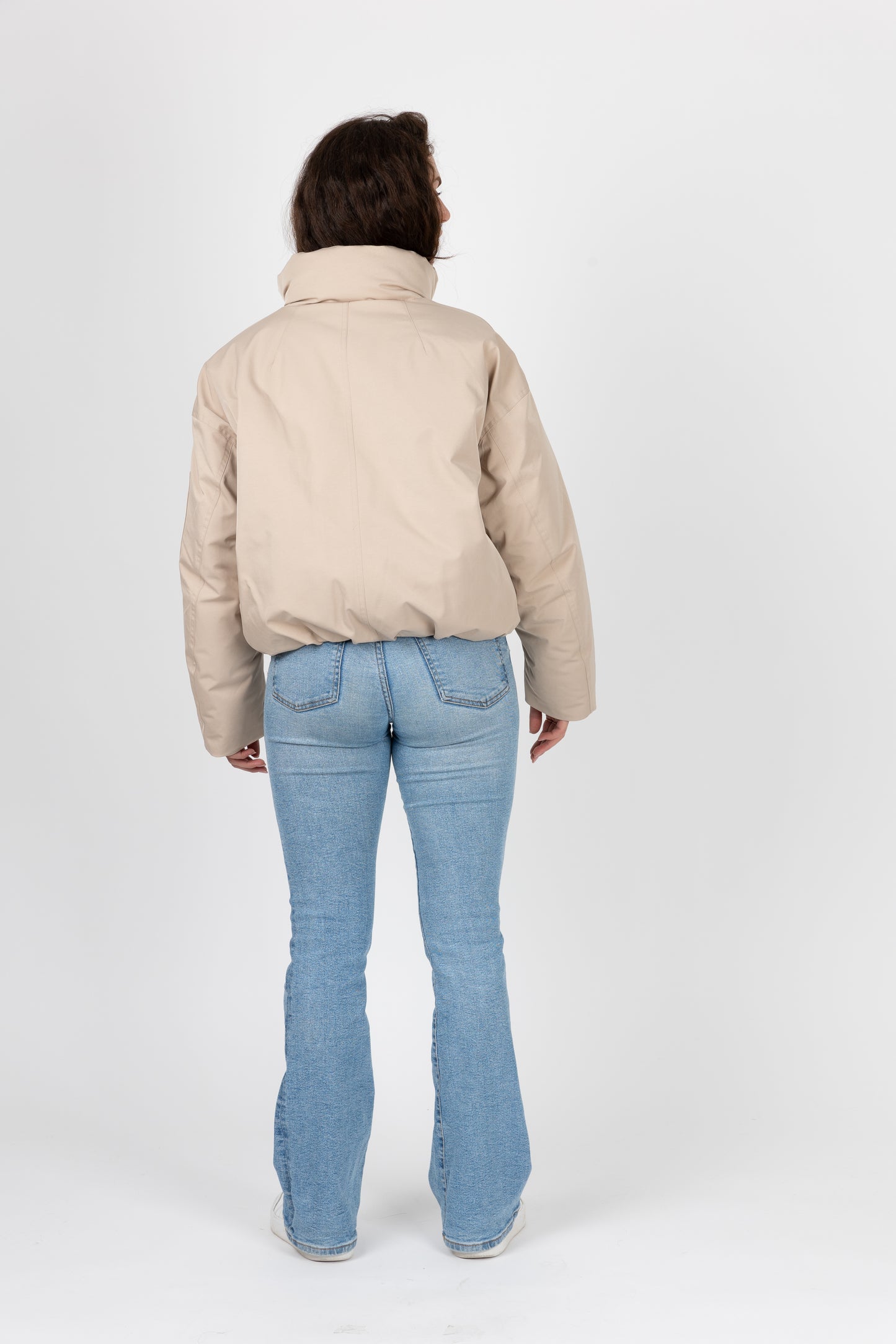 BLOUSON IMPERMÉABLE À EFFET BOULE