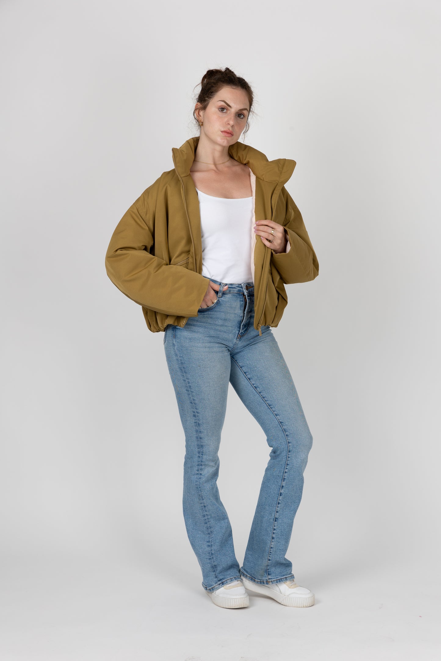 BLOUSON IMPERMÉABLE À EFFET BOULE