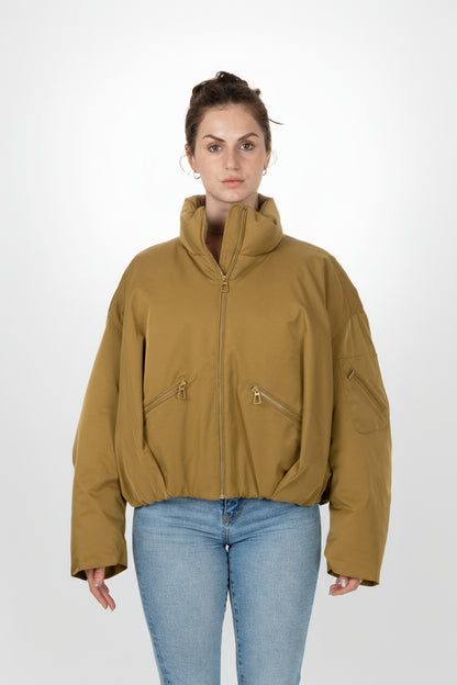 BLOUSON IMPERMÉABLE À EFFET BOULE