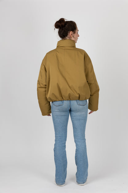 BLOUSON IMPERMÉABLE À EFFET BOULE