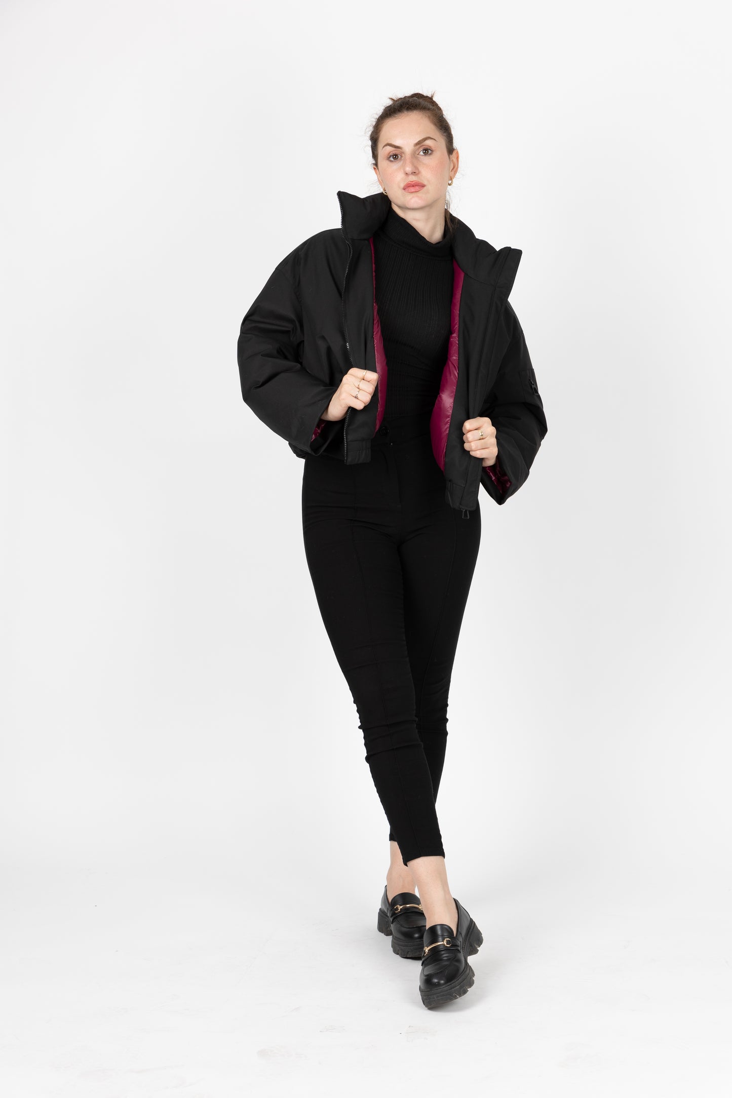 BLOUSON IMPERMÉABLE À EFFET BOULE