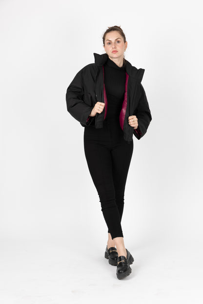 BLOUSON IMPERMÉABLE À EFFET BOULE