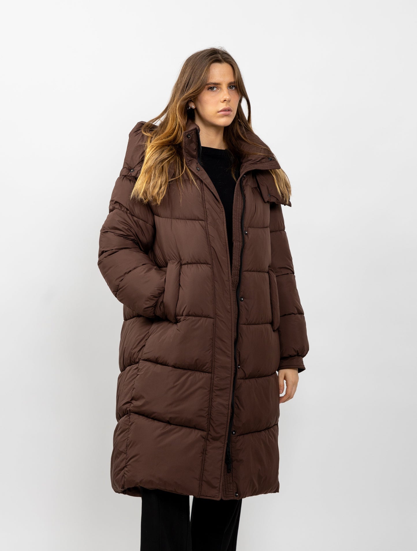 DOUDOUNE LONGUE À CAPUCHE