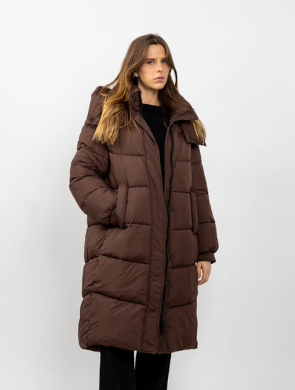 DOUDOUNE LONGUE À CAPUCHE