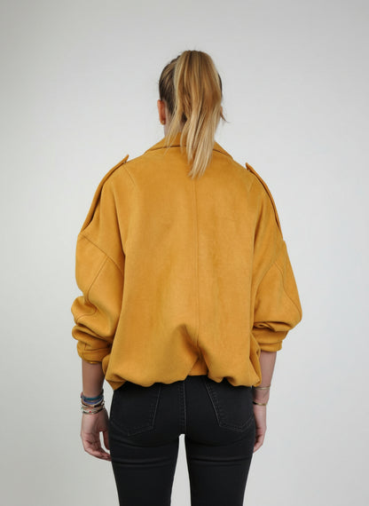 VESTE COURTE EFFET DAIM