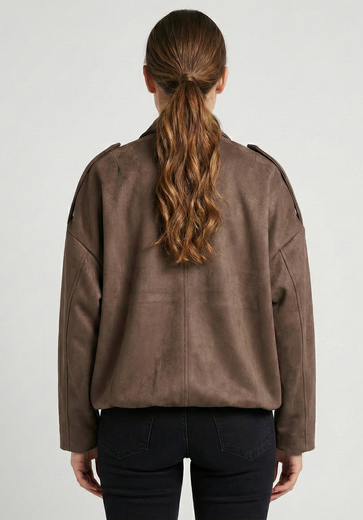 VESTE BOMBER OVERSIZE EFFET DAIM