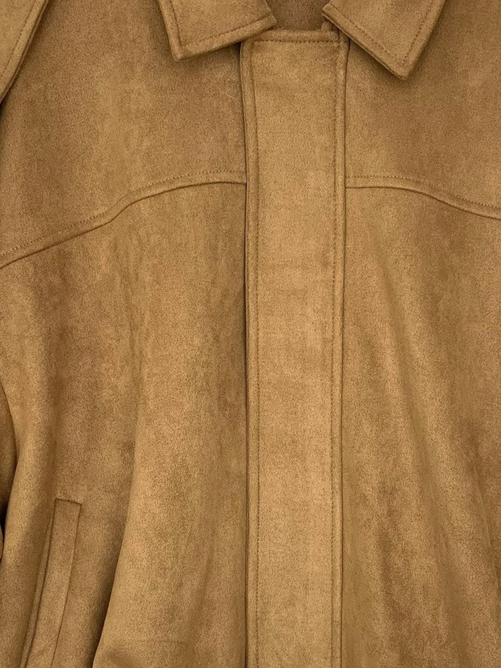 VESTE BOMBER OVERSIZE EFFET DAIM