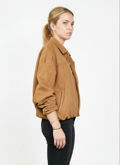 VESTE COURTE EFFET DAIM