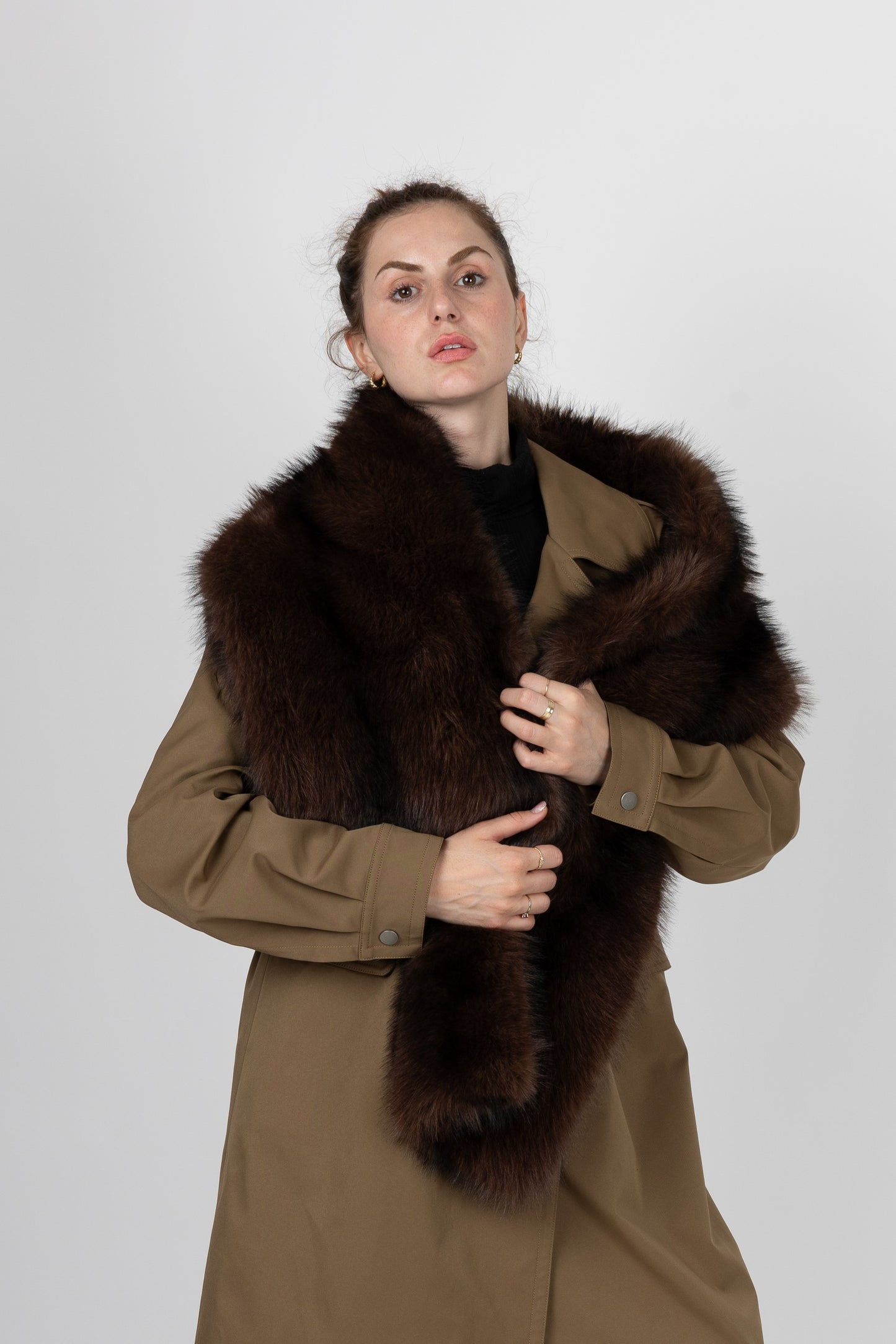 ECHARPE À POCHES EN FAUSSE FOURRURE