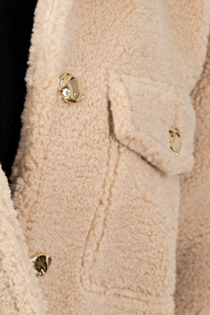 VESTE EN FAUSSE FOURRURE MOUTON